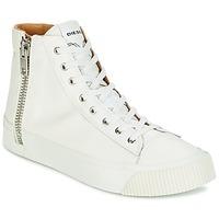 diesel s voyage mens shoes high top trainers in white