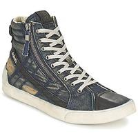 diesel d string mens shoes high top trainers in blue