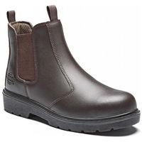 dickies dickies super safety dealer boot brown size 7