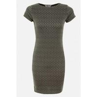 DIAMOND JACQUARD BODYCON DRESS