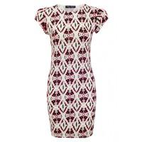 DIAMOND AZTEC MINI BODYCON DRESS