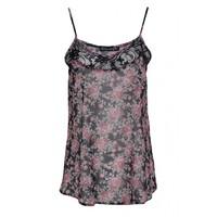 ditsy print lace insert cami