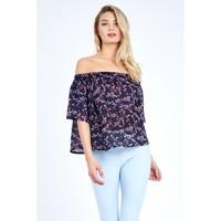 DITSY PRINT BARDOT BLOUSE