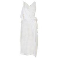 diane von furstenberg asymmetric lace wrap dress