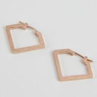 diamond hoop rose gold