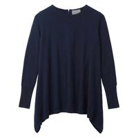 Dipped Hem Sweater (Navy / 12)