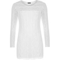 Dior Lace Long Sleeve Top - White