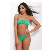 Dior Green Bandeau Bikini