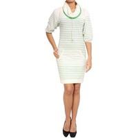 diesel cotton dress devyon womens dress in green