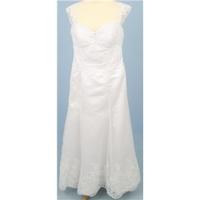 Divine Bridal, Size 12-14 white wedding dress