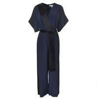 DIANE VON FURSTENBERG Silk Belted Wrap Jumpsuit