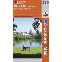 Diss & Harleston - OS Explorer Map Sheet Number 230