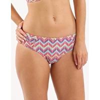 Disco Bikini Pant - Multi Zig Zag