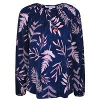 DIANE VON FURSTENBERG Marnie Leaf Print Top