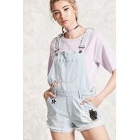 Distressed Denim Dungarees