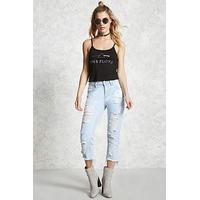 Distressed Boyfriend Jeans