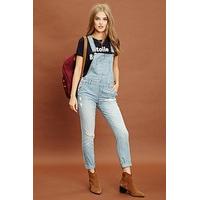 Distressed Denim Dungaree