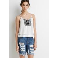 Distressed Denim Bermuda Shorts