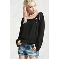 Distressed French Terry Top