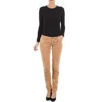 diesel grupee f trousers womens skinny jeans in beige