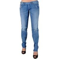 diesel jeans cherick 8w7 womens skinny jeans in blue