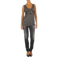 diesel getlegg l32 trousers womens skinny jeans in grey