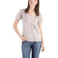 diesel gr 50451 womens t shirt in grey