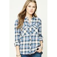 Distressed Check Flannel Shirt