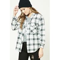 Distressed Check Flannel Shirt