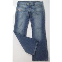 diesel industry modhush bootcut light blue denim jeans size 1012 leg l ...