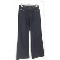 Diesel Industry 1978 Mod.FLARICHE Regular - Bootcut Flare Dark Blue Stretch Jeans Size 10 / Leg Length 34\