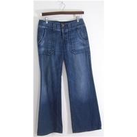 diesel industry modhipper flare medium blue denim jeans size 8 leg len ...