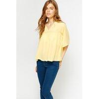 dip hem casual top