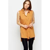 Dip Hem Sleeveless Shirt