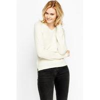 Dip Hem V-Neck Knit Jumper