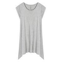 Dipped Hem Jersey Top