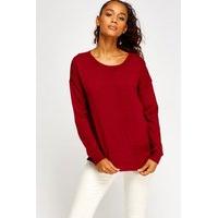 Dip Hem Bow Back Jumper