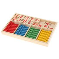 digital computation wooden stick block education toy