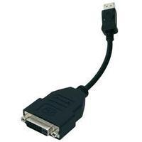 displayport dvi adapter 1x displayport plug 1x dvi socket 25 pin black