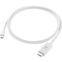 DisplayPort / HDMI Cable [1x Mini DisplayPort plug - 1x HDMI plug] 1.80 m White MacLand