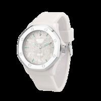 diamond white silicone stainless steel 44mm watch