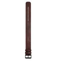 Dietrich Strap Leather Straight Vintage Brown Buckle Black