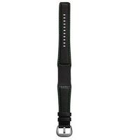 Dietrich Strap Perforated Leather Green Stitching Buckle Silver