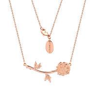 disney couture beauty the beast belles rose necklace