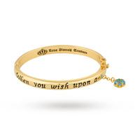 Disney Couture Gold Plated Pinocchio Wish Upon A Star Bangle