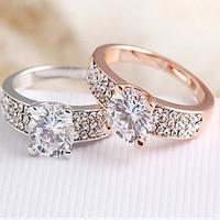 diamond zircon statement rings weddingpartydailycasual 1pc