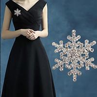 diamond snow brooch 1pc