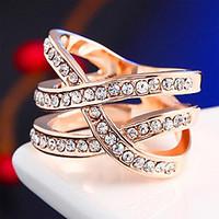 Diamond Punk Cross Statement Rings Wedding / Party / Daily / Casual 1pc