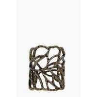 Diamante Reef Motif Boho Ring - gold