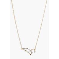 diamante constellation skinny necklace gold